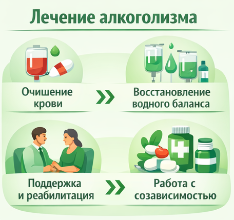 лечение алкоголизма в Новоуральске этапы